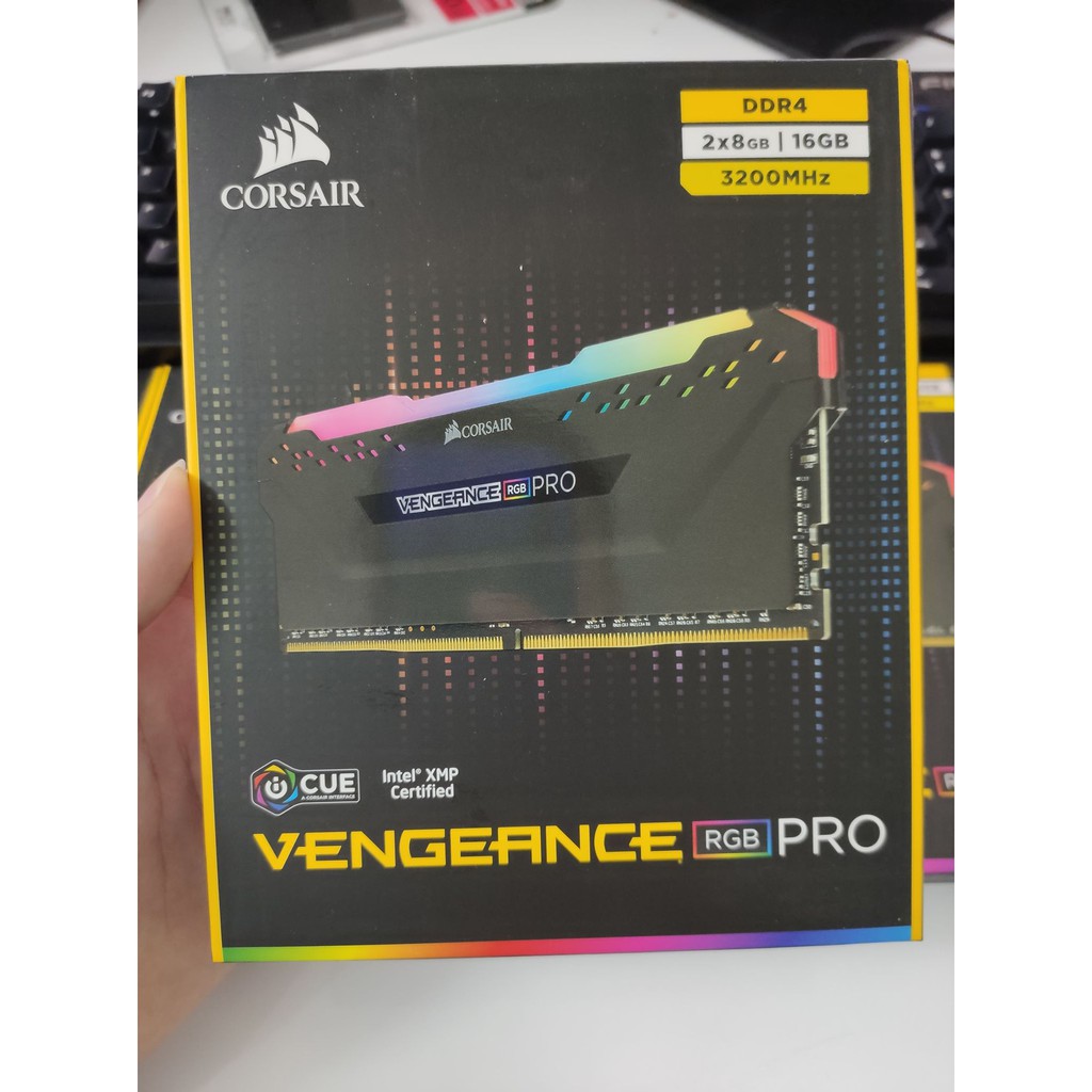 Ram Corsair Vengeance RGB Pro DDR4 KIT 16GB (2x8GB) Bus 3200Mhz C16