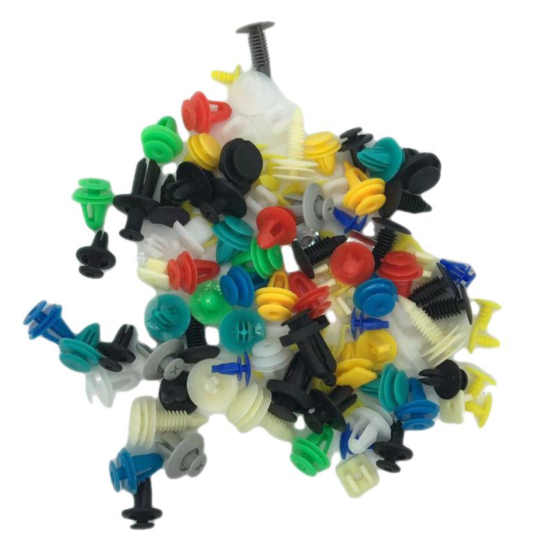 FENDER Bộ 100 Đinh Tán Nhựa Đủ Màu Sắc Cho Xe Hơi