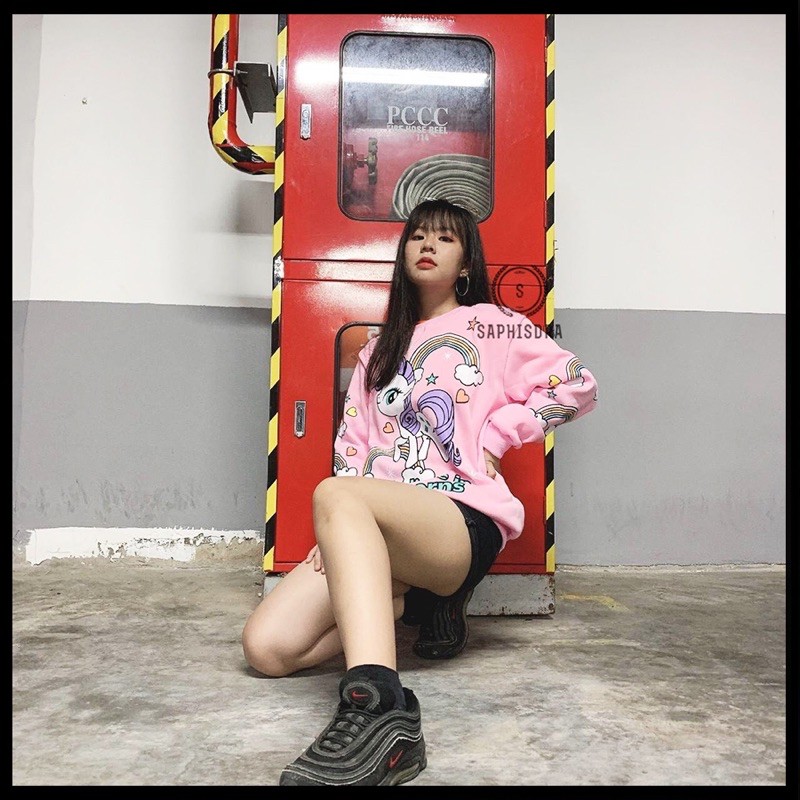 Áo Thun Sweater Nam Nữ Unisex Đẹp Áo Thun Tay Dài Vải Nỉ Cao Cấp [Form Rộng Dưới 70kg] - Saphisdra | BigBuy360 - bigbuy360.vn