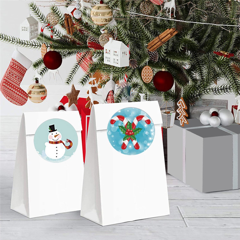 Nhãn dán trang trí album ảnh chủ đề giáng sinh tự dính