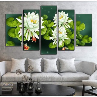 Tranh treo tường sen 5 tấm z0334