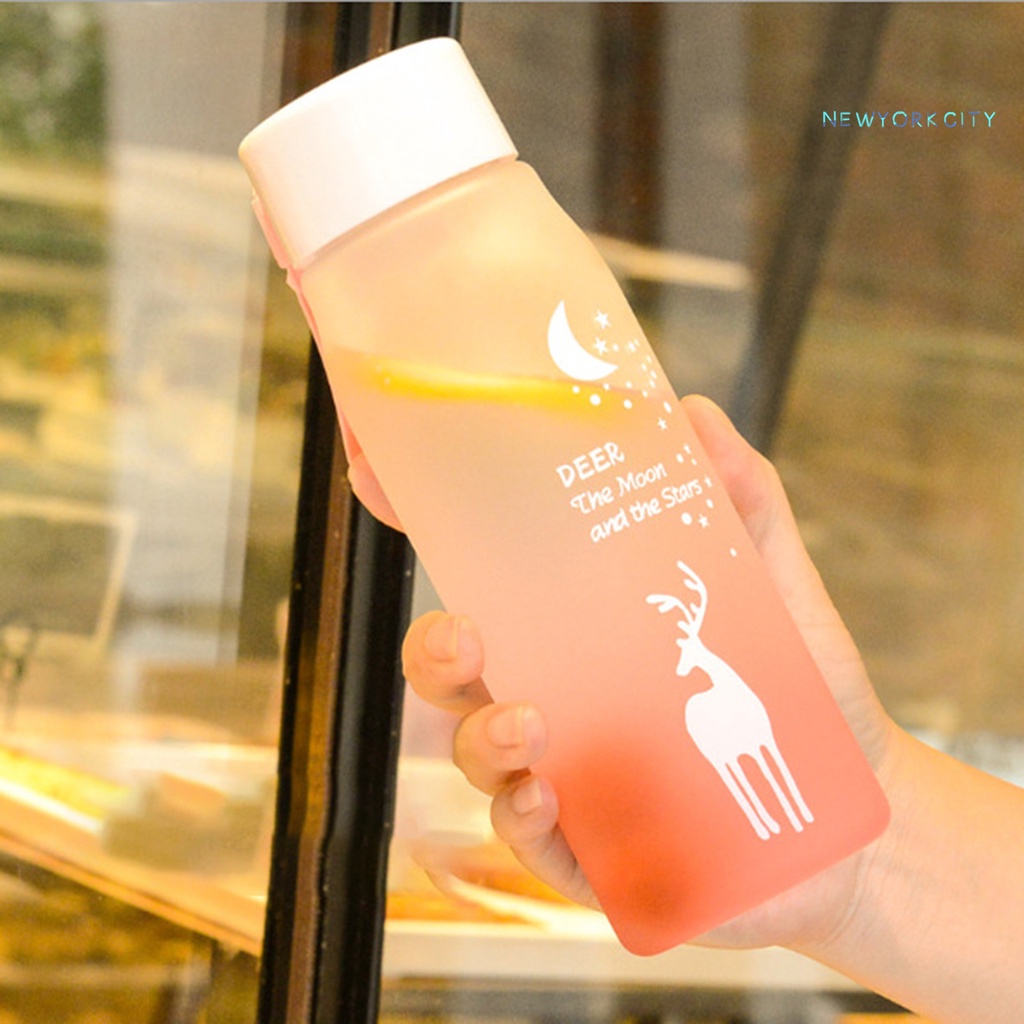 Bình Nước Nhựa PC Không BPA Dung Tích Lớn 550ML Có Dây Đeo Tiện Dụng