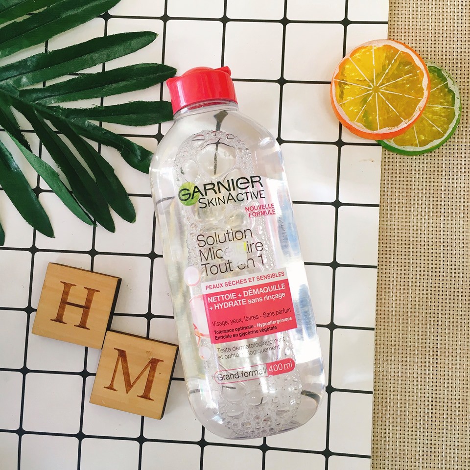 Nước tẩy trang Garnier Pháp 400ml nắp hồng đậm | BigBuy360 - bigbuy360.vn