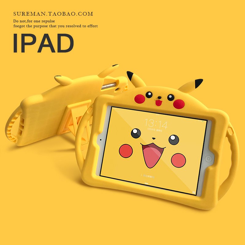 Ốp bảo vệ máy tính bảng bằng silicon hình pikachu cho iPad 9.7 2018 2017 10.2 7 Pro 9.7 Air1 2 3 Ipad mini1 2 3 4 5 | WebRaoVat - webraovat.net.vn