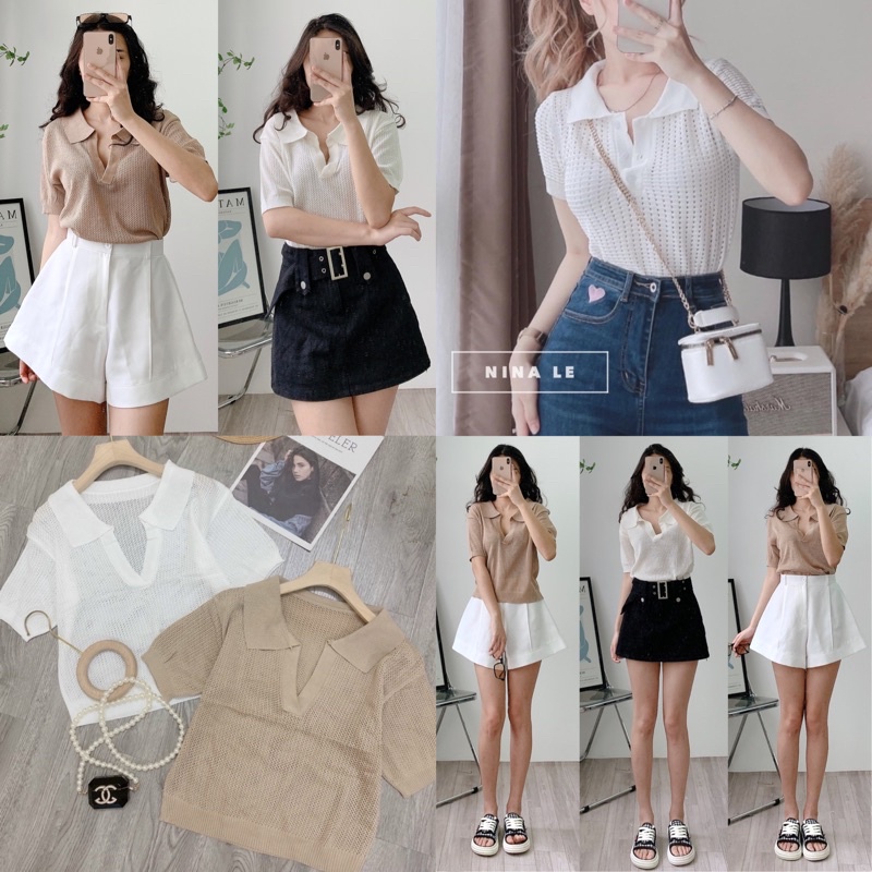 [Ảnh thật/Video] Áo Croptop Dingg Mới cổ đức Chất Chiffon Tay Phồng Thiết Kế Ngọt Ngào Cho Phái Nữ
