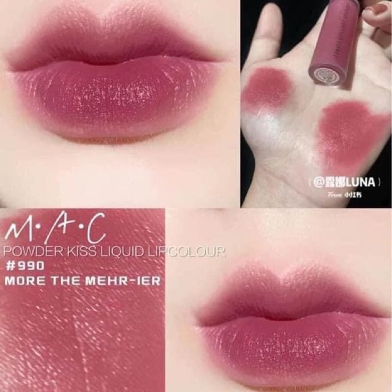 Son kem mac 990 More The Mehr-ier Hồng Đất – Powder Kiss Liquid