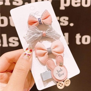 Set 3, 4 Kẹp Tóc Cho Bé Gái