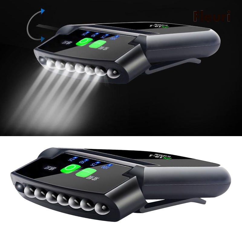 Đèn LED 6 Bóng Gắn Mũ Lưỡi Trai Cảm Biến Chuyển Động Chống Nước