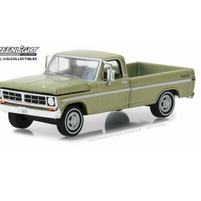 Greenlight Price Mô Hình Xe Hơi 1971 Ford F-100 Explorer Tỉ Lệ 1 / 64 Chất Lượng Cao