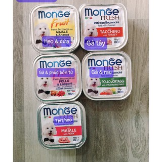 Pate monge cho chó nhiều vị thơm ngon 100g