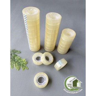 Cuộn băng keo trong 2p, băng keo nhỏ cho văn phòng - mic 50 siêu dai