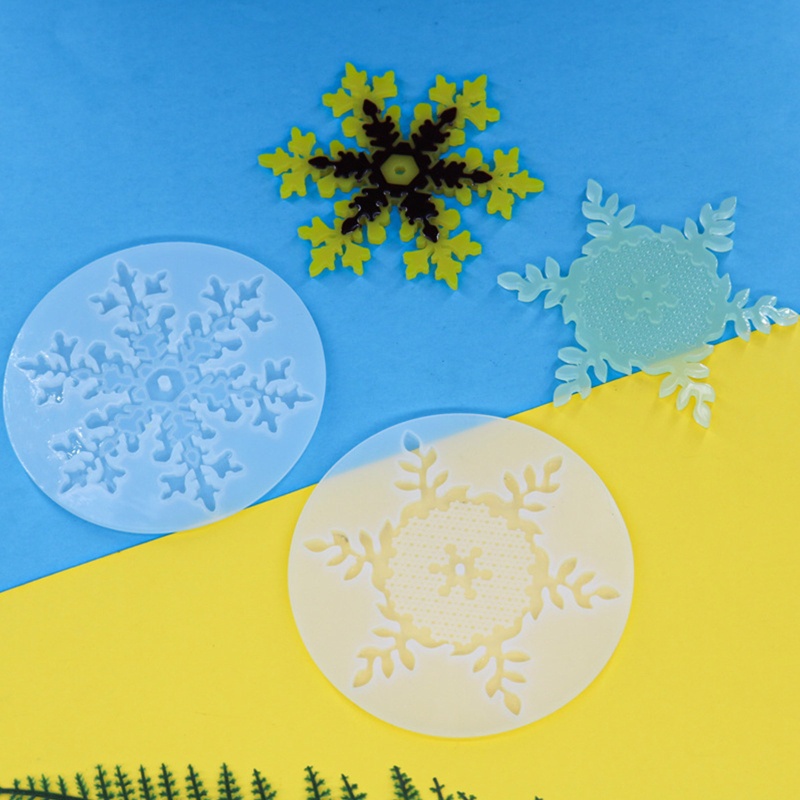 Khuôn Silicone Tạo Hình Bông Tuyết 3D Trang Trí Bánh