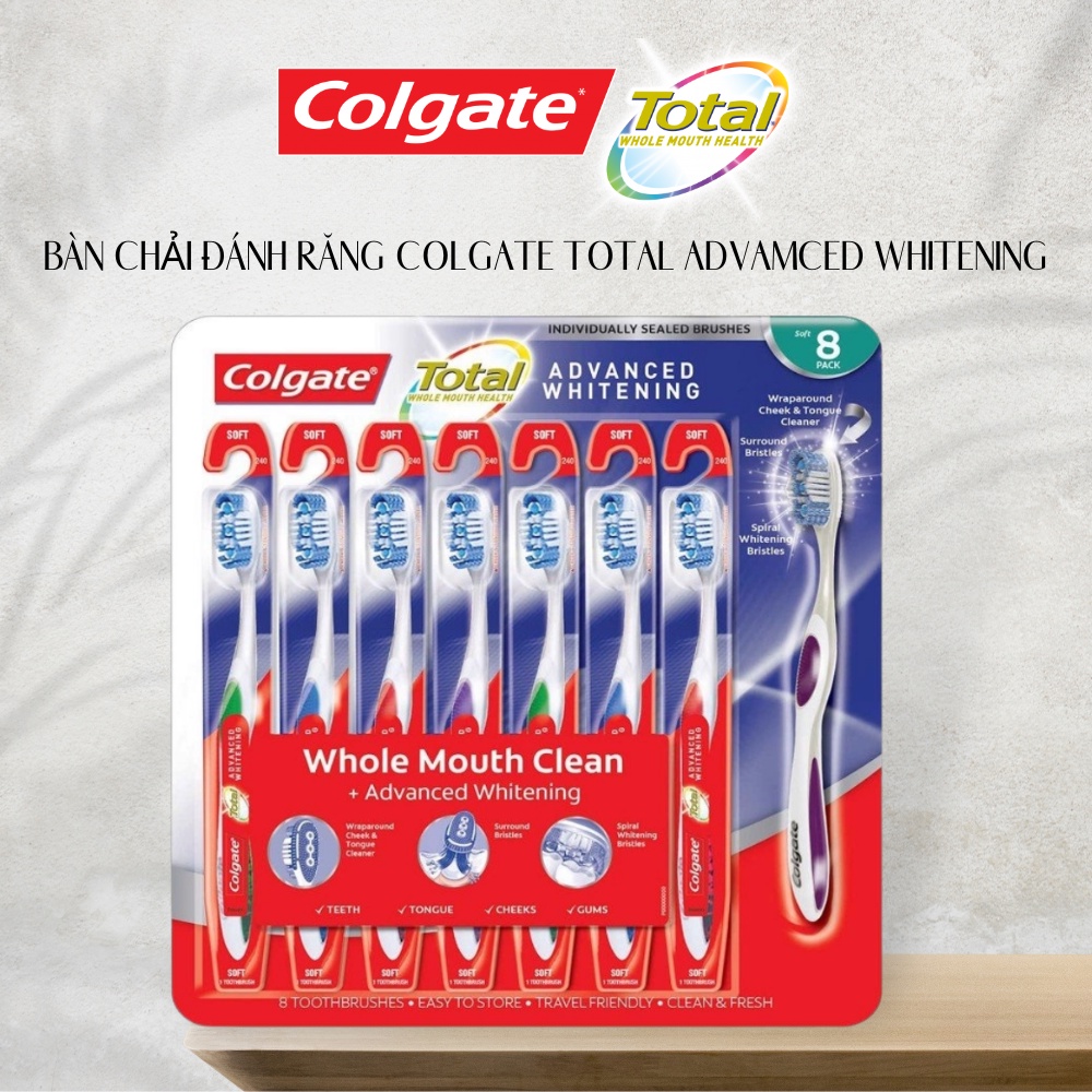 BÀN CHẢI ĐÁNH RĂNG COLGATE TOTAL ADVANCED MỸ
