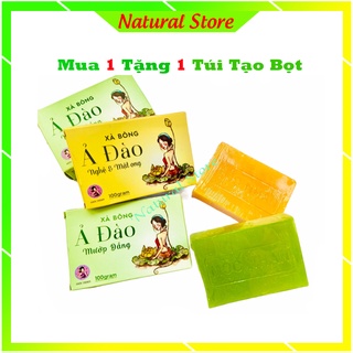 Xà Bông Nghệ Ả đào xà bông mướp đắng Mộc Nhan Natural ngừa thâm, trắng sáng, mát da Tiemxuongrong
