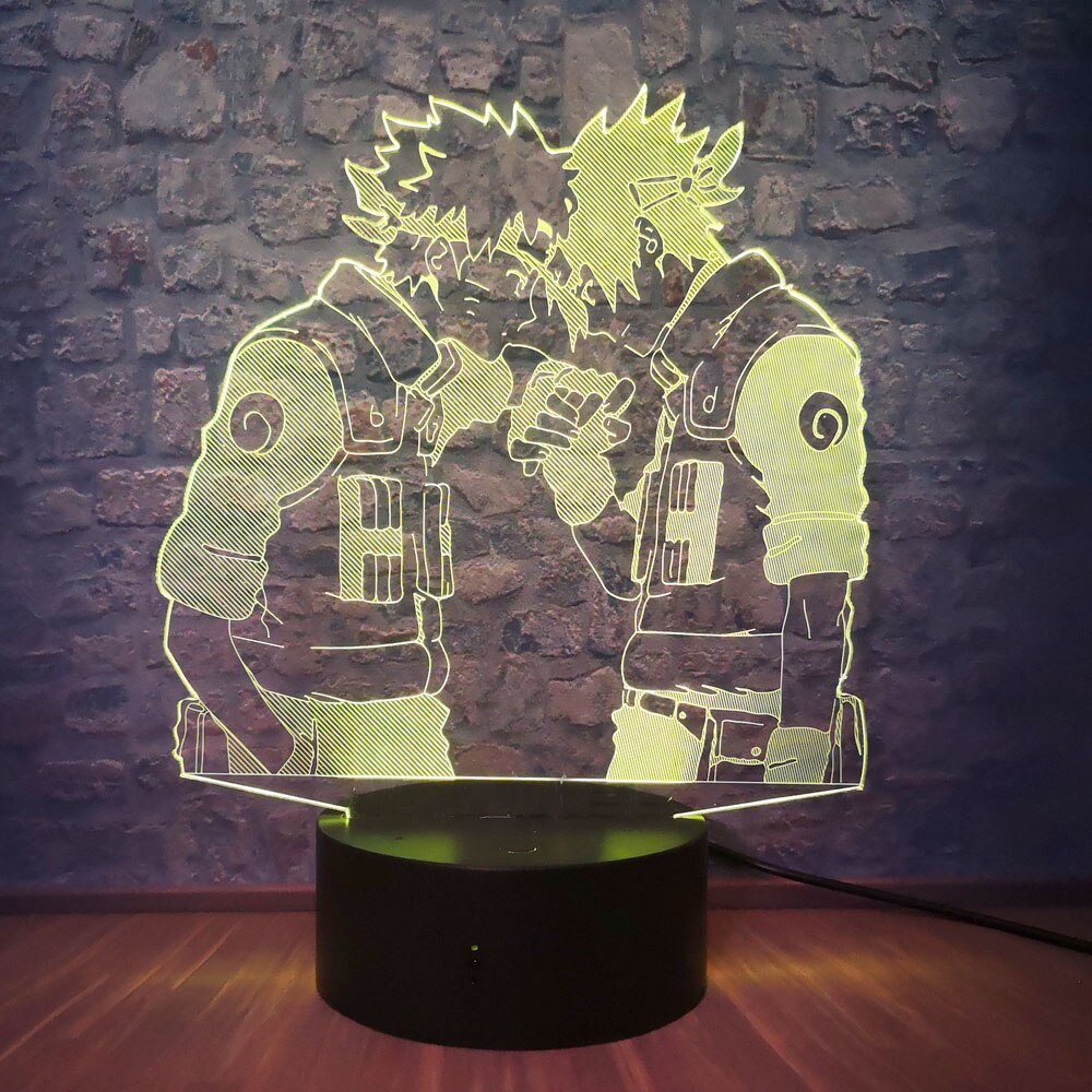 Đèn Ngủ Led 3d Hình Naruto Minato Pain Shikamaru Orochimaru Điều Khiển Từ Xa