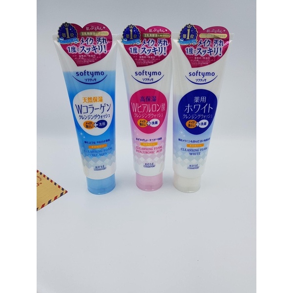 [Hàng _ Nhật]  Sữa rửa mặt Kose Softymo Cleansing Foam Nhật Bản 220G