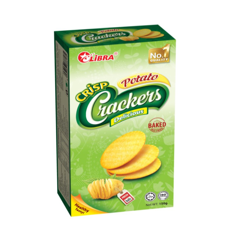 Libra Potato Cracker bánh khoai tây giòn 150gr