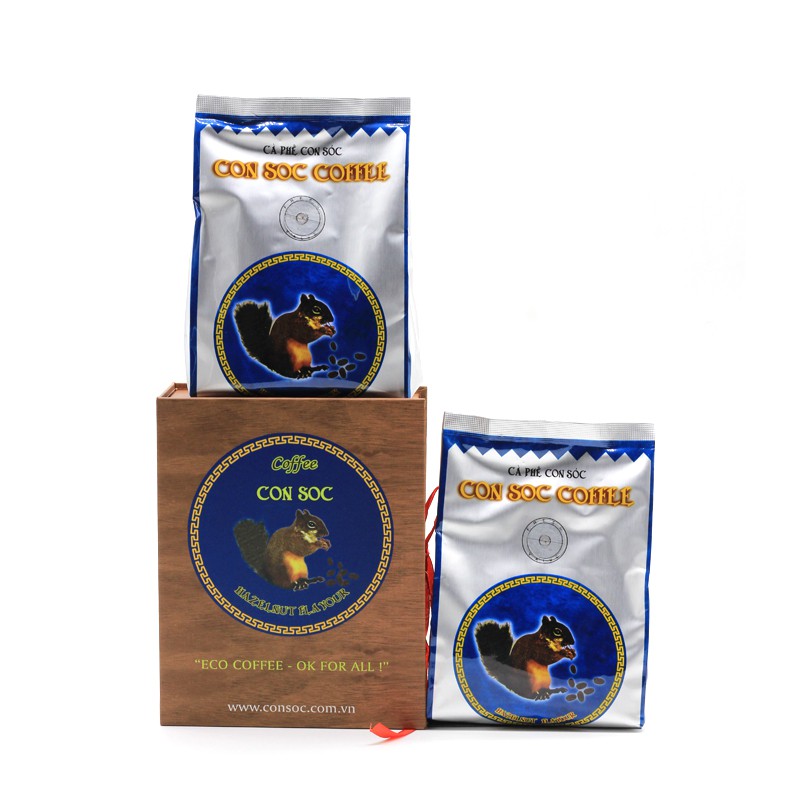 Cà phê Con Sóc Xanh bột hộp 500 gram