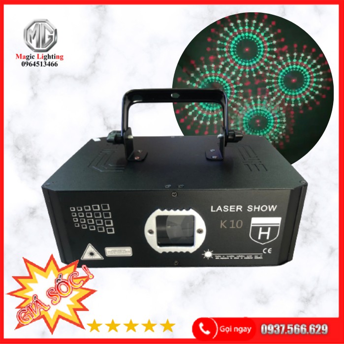 [ SALE OFF ] Đèn Bay phòng - Laser Show K10  - Đèn Sân Khấu Tphcm