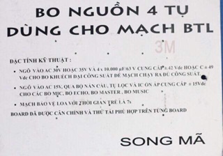 Bo nguồn loa 4 tụ