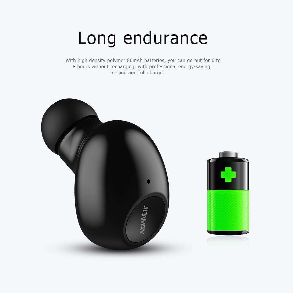 Tai nghe Bluetooth Joway H66,Tai nghe Bluetooth 4.1 siêu nhỏ kèm micrô thích hợp cho tất cả điện thoại | BigBuy360 - bigbuy360.vn