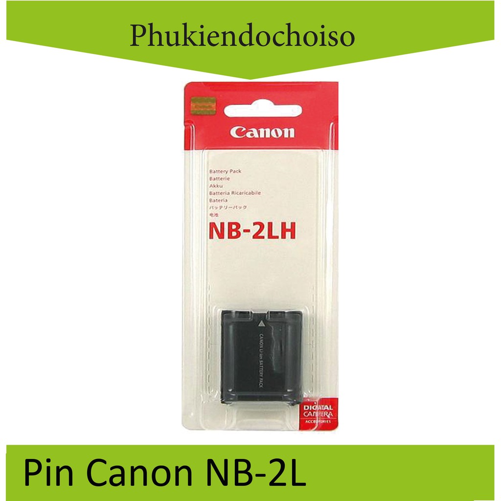 Bộ sản phẩm thay thế 1 Pin 1 Sạc Máy ảnh Canon NB-2L