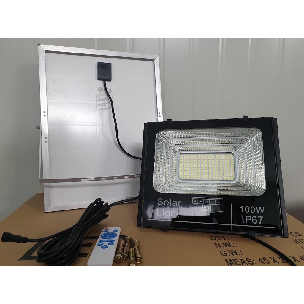 ĐÈN LED NĂNG LƯỢNG MẶT TRỜI 100W SOLAR LIGHT PIN 24Ah, CHÍNH HÃNG VIETNAMLED đt 0936395395