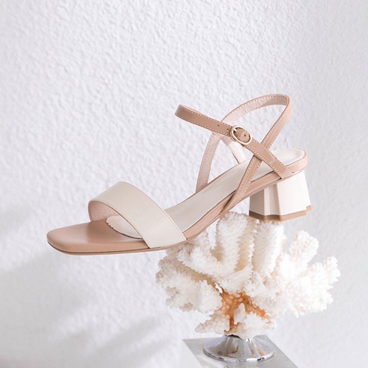Giày Cao Gót Sandal quai bản Gót Kiểu 5p