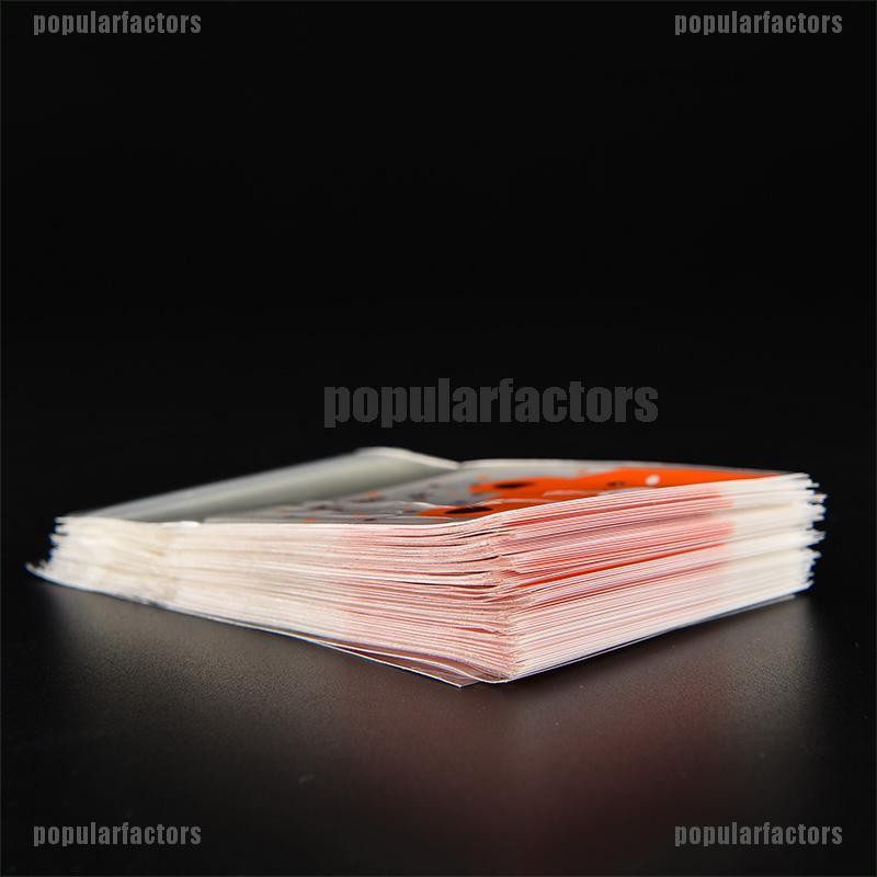 Set 100 Túi Thủy Tinh Trong Suốt In Họa Tiết Dễ Thương