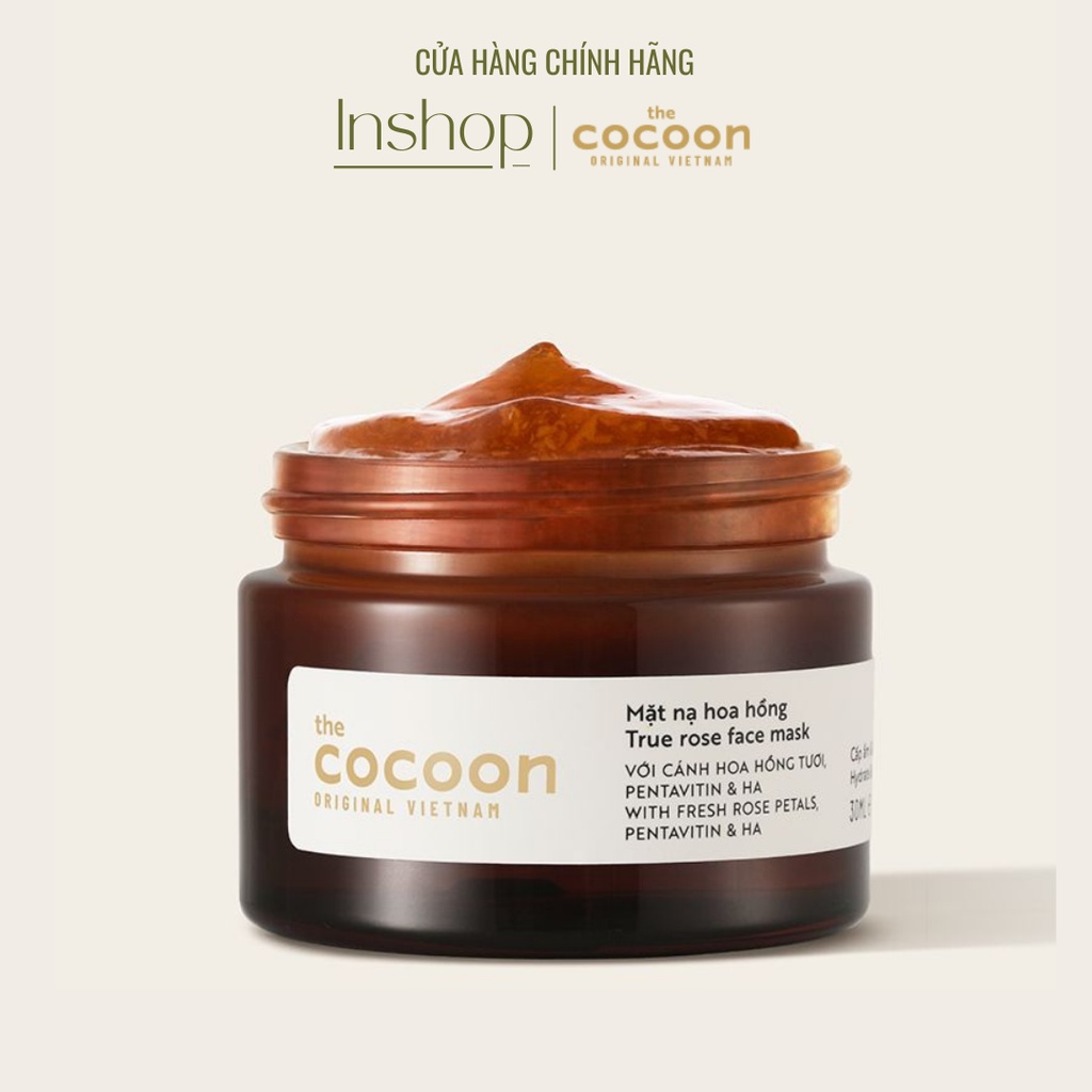 Mặt nạ hoa hồng Cocoon 30ml giúp dưỡng ẩm và làm mềm da