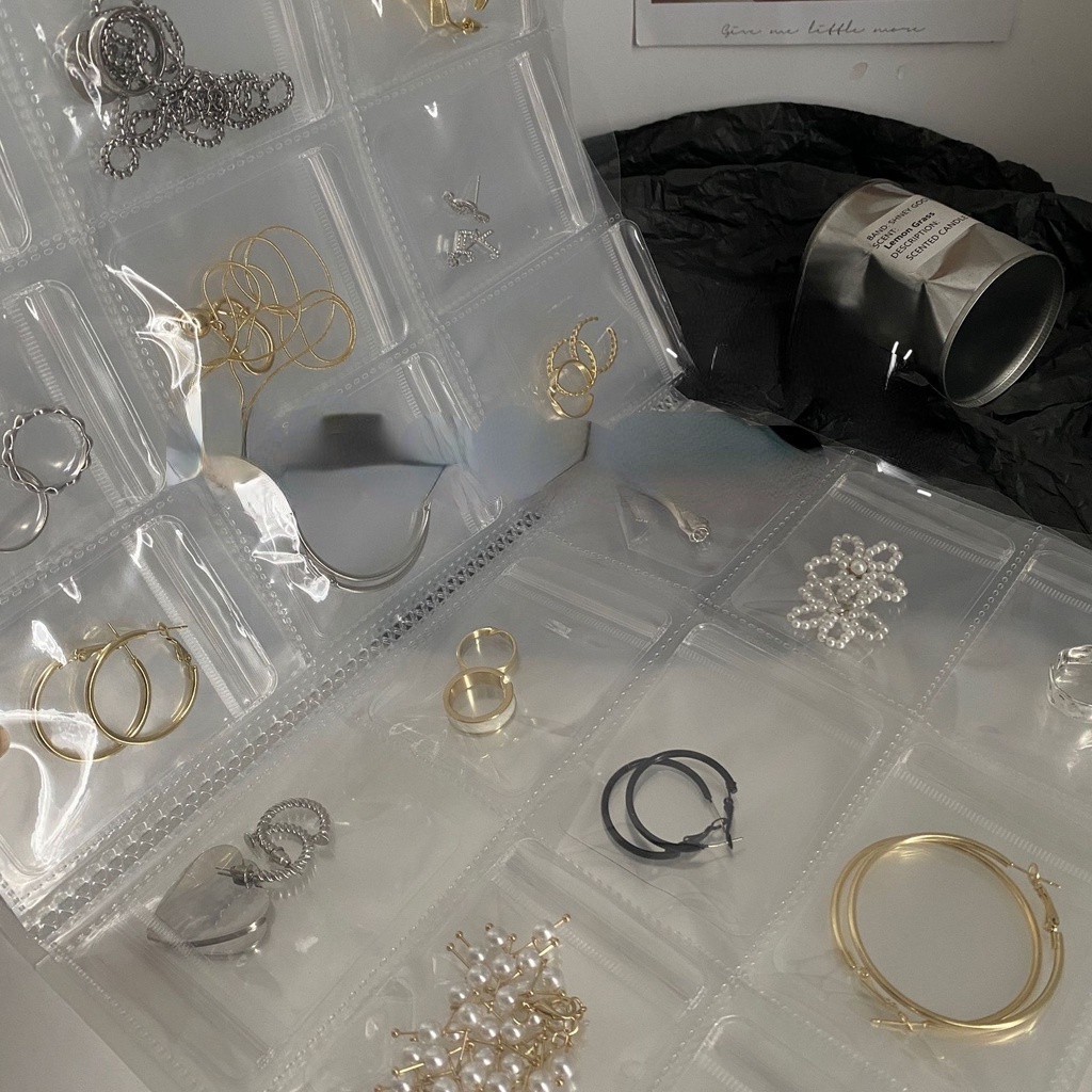 Túi đựng trang sức chất liệu PVC trong suốt tiện lợi