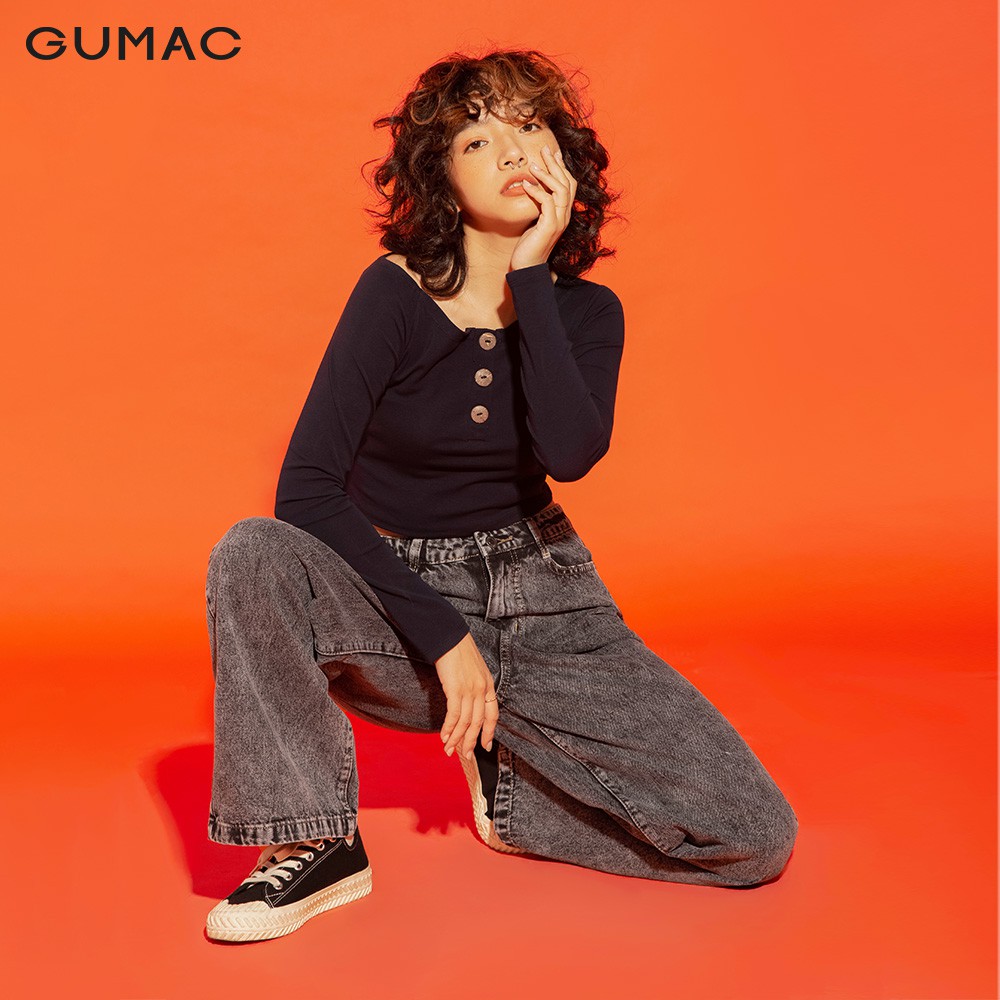 [Mã WABRGM11 giảm 10% đơn 250K] Áo thun nữ Borib 3 nút GUMAC đủ màu, đủ size, cá tính năng động ATA12169 | BigBuy360 - bigbuy360.vn