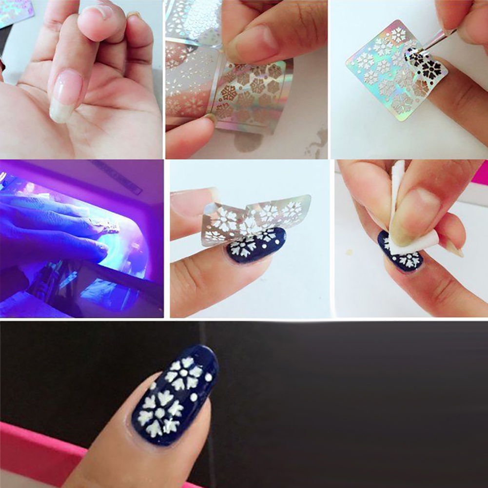 [Hàng mới về] Set 3 tờ sticker dán trang trí móng tay nghệ thuật 3D độc đáo