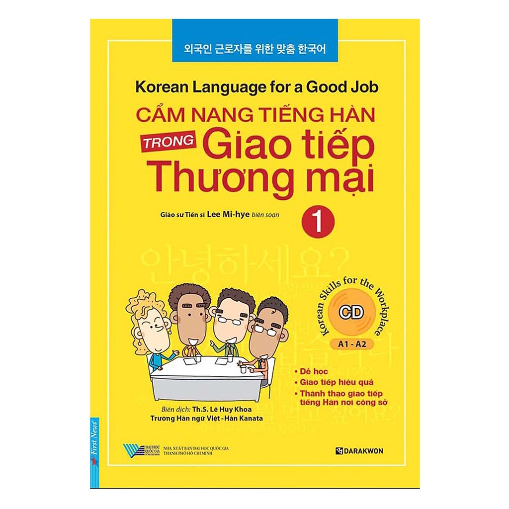 Sách - Cẩm nang tiếng Hàn trong giao tiếp thương mại tập 1 (kèm CD) - FirstNews