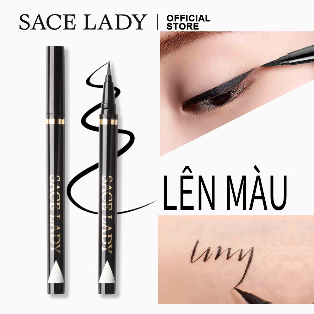 Bút kẻ mắt nước SACE LADY chống nước lâu trôi 0.8g, bút kẻ mắt nội địa trung tặng nhũ mắt
