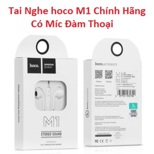 Tai Nghe Hoco M1 Chính Hãng, Có Míc Đàm Thoại - Bảo Hành 6 Tháng - TuHaiStore