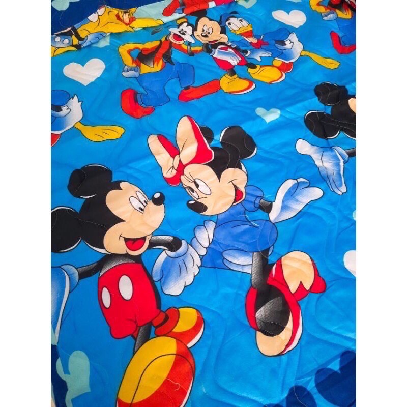 bộ ra cotton hình dễ thương 1m6x2m