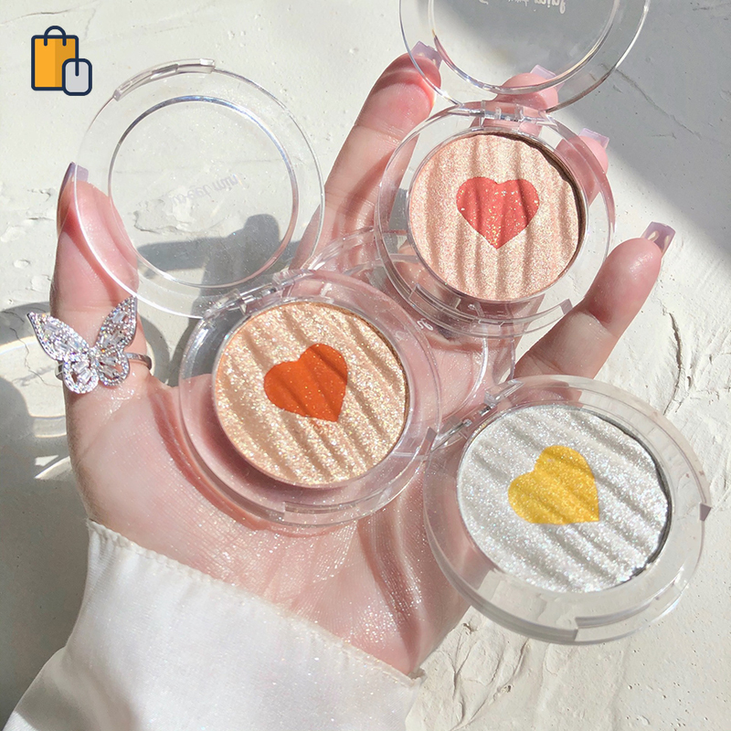 [Hàng mới về] Bảng phấn bắt sáng tạo khối hai màu ánh ngọc trai lấp lánh có độ bóng cao dành cho người mới bắt đầu