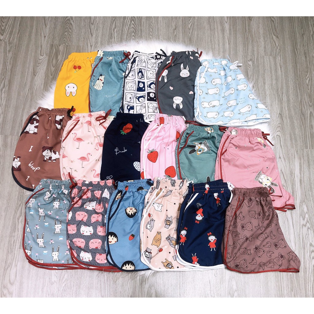 đơn 99K] Quần đùi Kate Thái mặc nhà họa tiết cute ❤️ | BigBuy360 - bigbuy360.vn