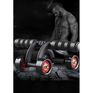 Dụng cụ tập cơ bụng con lăn 4 bánh , dụng cụ tập GYM tại nhà