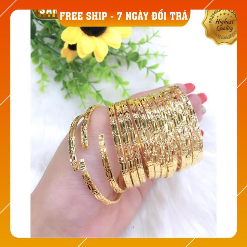 [ SIÊU GIẢM GIÁ ] Bộ 7 vòng Ximen mạ vàng 18k thiết kế cao cấp Gadoshop - đeo đi chơi vô cùng sang trọng