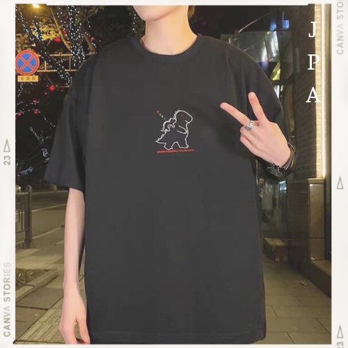 Áo thun tay lỡ unisex phom rộng JPA basic tee mùa hè phông trơn nam nữ oversize J140