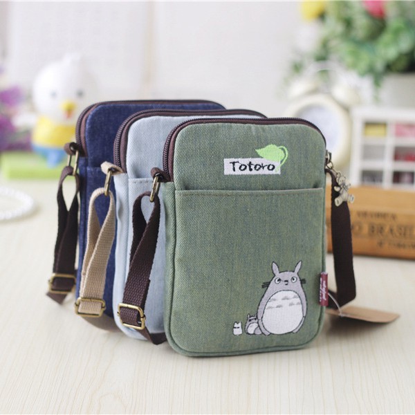 Túi đeo chéo mini hình Totoro xinh xắn dành cho nữ