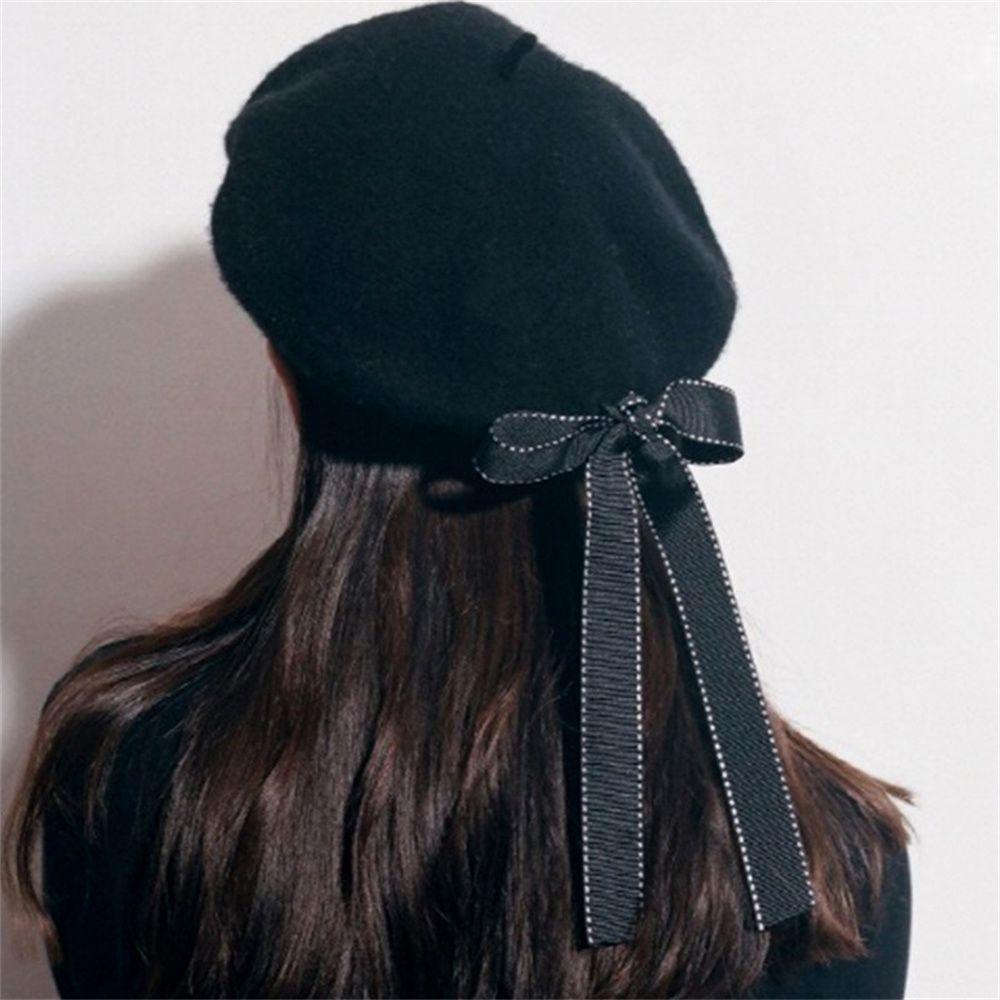 SUSANS Mũ Beret Len Mềm Mại Thời Trang Thu Đông Cho Nam Giới
