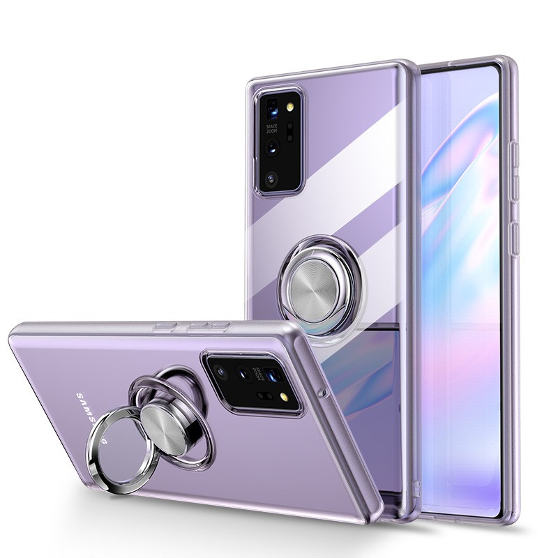 Ốp lưng silicon mềm có vòng đỡ từ tính cho Samsung Galaxy Note 20 note20 ultra 20 plus