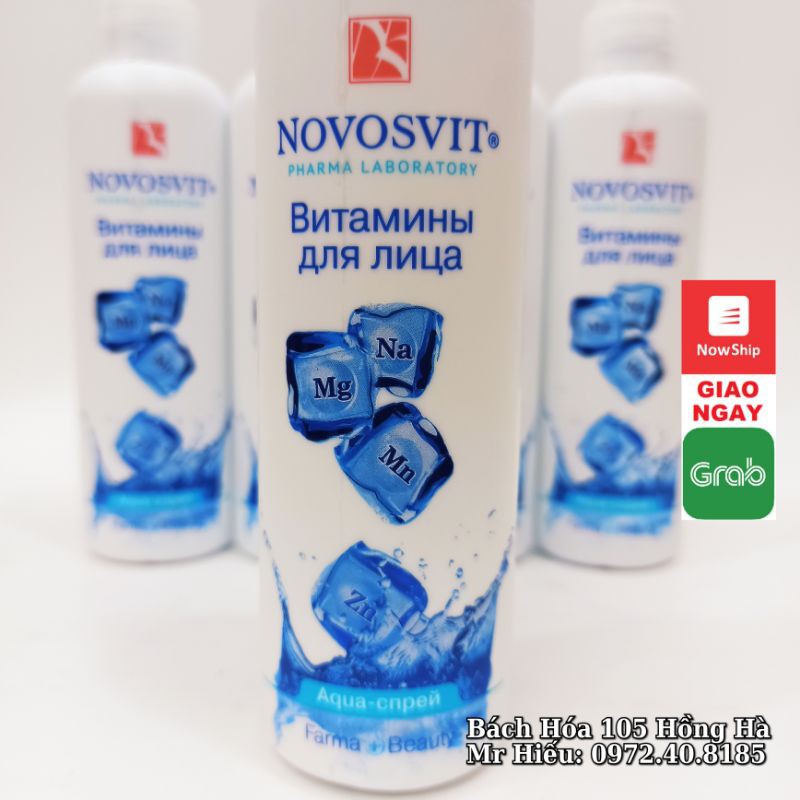 [T9/2022] Xịt khoáng Novosvit Nga 190ml