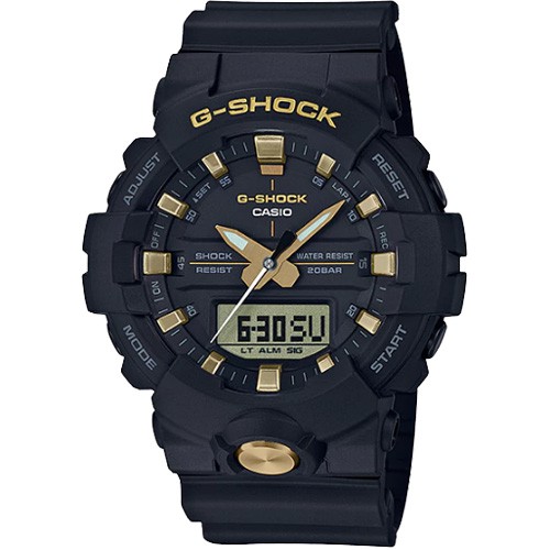 Đồng hồ nam Casio dây nhựa  G-Shock GA-810B-1A9DR chính hãng Mặt vàng Dây Vỏ đen