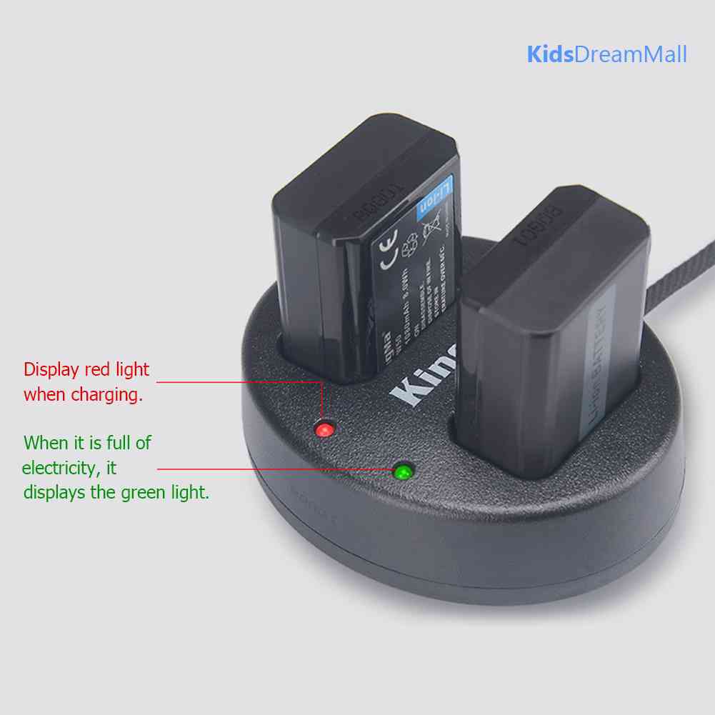 Bộ Sạc Pin Micro USB Kép KingMa NP-FW50 Cho Sony A7 A7R2 A7M2