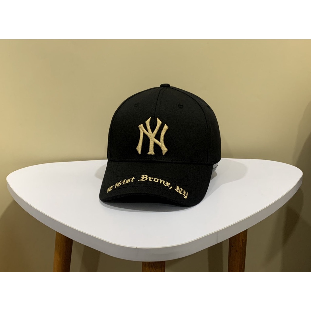 Nón kết mũ lưỡi NY đen 161st logo thêu dành cho mọi lứa tuổi Free size