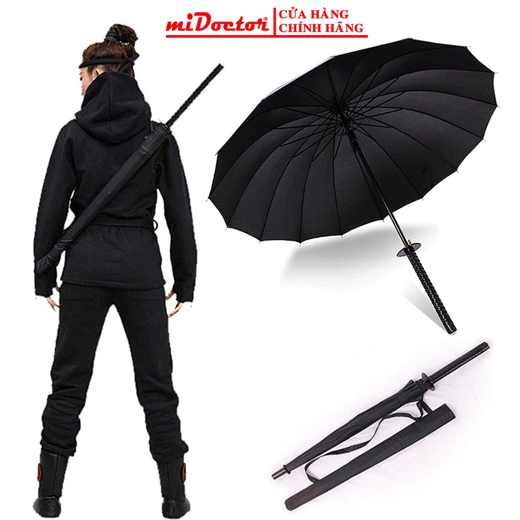 Ô Dù Tay Cầm Giả Kiếm Samurai Chính Hãng miDoctor – Tặng Kèm Túi Đựng Ô Dù Tay Cầm Kiếm